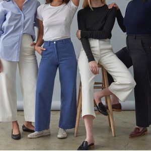 Everlane Wide Leg Crop Pants